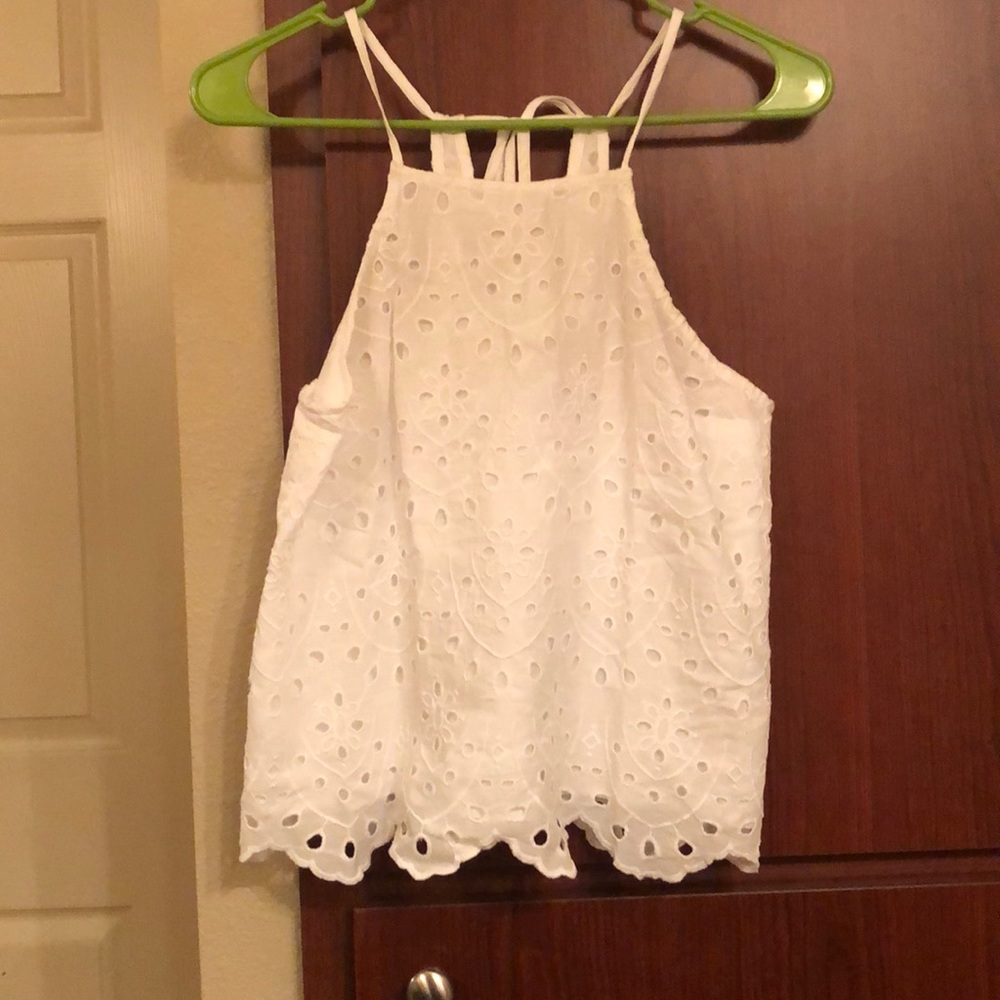 White halter tank